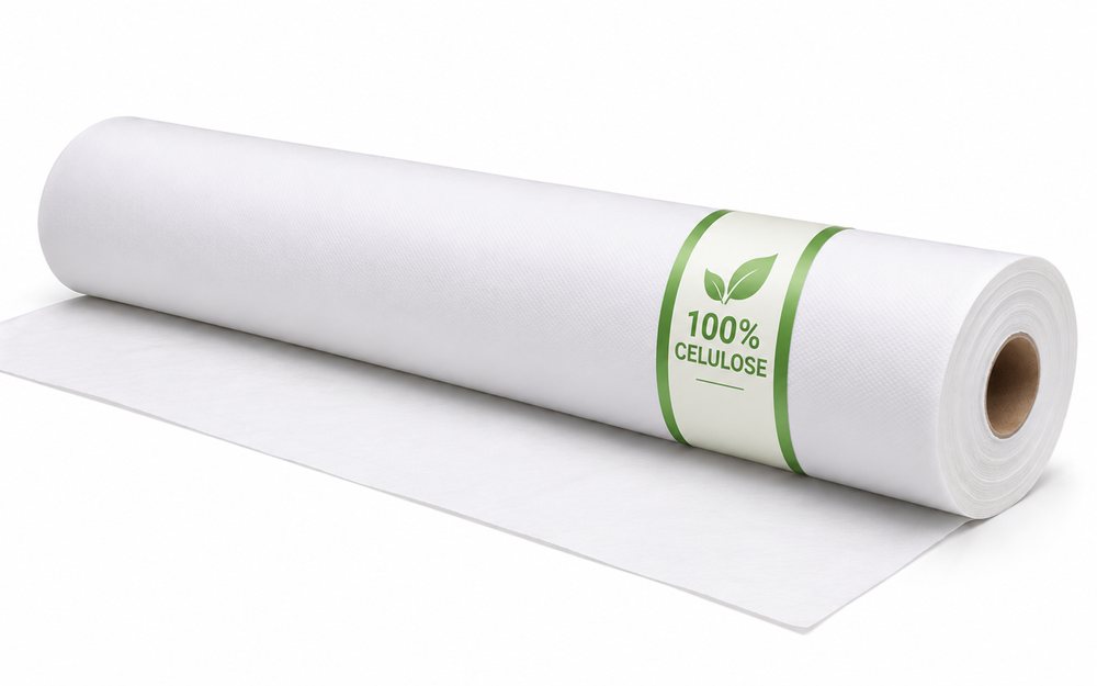 Rolo de papel lençol linha 100% celulose com faixa verde